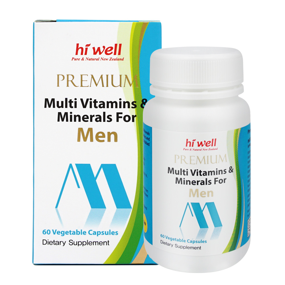 (10% 행사) 하이웰 프리미엄 멀티비타민 미네랄 남성용 60베지캡슐 1통