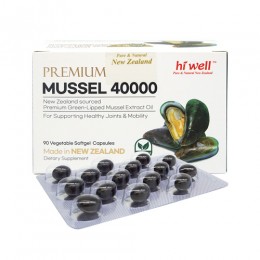 (10% 행사) 하이웰 프리미엄 녹색입홍합 오일 40000mg 90소프트젤 1통